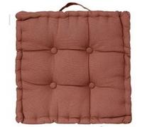 Paris Prix – Coussin de sol « Dorian » 40 x 40 cm – Terracotta
