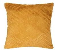 Atmosphera Créateur d'intérieur - Coussin Déco 3D à Motifs Four Geo 45x45cm Ocre OCRE G