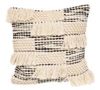Atmosphera Créateur d'intérieur - Coussin Déco 3D "Nœud" 45x45cm Noir & Blanc G