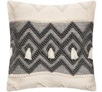 Atmosphera Créateur d'intérieur - Coussin Déco à Pompons "Row" 45x45cm Gris Gris ardoise G
