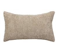 Coussin bouclette Soana beige lin 30x50cm - Atmosphera createur d'interieur