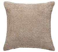 Coussin bouclette Soana beige lin 45x45cm - Atmosphera createur d'interieur