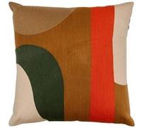 Atmosphera Créateur d'intérieur - Coussin Déco Brodé "Hary" 45x45cm Caramel Marron
