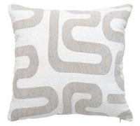 Atmosphera Créateur d'intérieur - Coussin Déco Chenille "Safina" 40x40cm Beige Lin Beige G