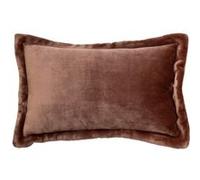 Atmosphera Créateur d'intérieur - Coussin Déco Flanelle "Cuddly" 38x58cm Marron Marron G