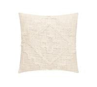 Atmosphera Créateur d'intérieur - Coussin Déco Tufté "Inca" 40x40cm Ivoire Ivoire G