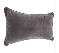 Créateur d'intérieur - Coussin Déhoussable "Lilou" 50x30cm Gris Foncé
