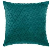 Atmosphera Créateur d'intérieur - Coussin Déhoussable "Losange 3D" 40x40cm Bleu Canard Bleu G