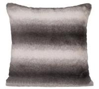 Coussin en fourrure Grizzli gris 45x45cm