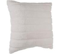 Coussin fourrure manoir blanc 45X45