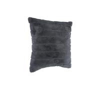 Coussin fourrure gris foncé 45X45