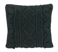 ATMOSPHERA CREATEUR D'INTERIEUR Coussin Macramé Ali Vert Cèdre 40 x 40 cm