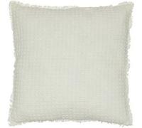 Créateur d'intérieur - Coussin Nid d'Abeille "Widdy" 45x45cm Blanc