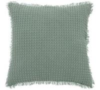 Atmosphera Créateur d'intérieur - Coussin Nid d'Abeille "Widdy" 45x45cm Vert Céladon G