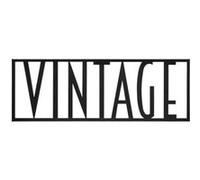 Atmosphera Créateur d'intérieur - Déco Murale Mot "Vintage" 50cm Noir Noir G