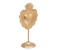 Atmosphera Créateur d'intérieur - Décoration à Poser Coeur "The Floral" 35cm Or