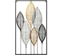 Atmosphera Créateur d'intérieur - Décoration Murale en Métal "Boa" 37x65cm Multicolore Multicouleur G