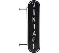 Créateur d'intérieur - Décoration Murale en Métal Vintage 55cm Noir