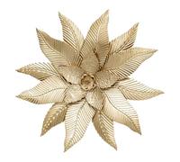 ATMOSPHERA CREATEUR D'INTERIEUR Décoration murale fleur Amandine 67 x 67 cm métal doré