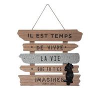 Atmosphera Créateur d'intérieur Décoration Murale - L 32,5 X H 37,5 - Vivre