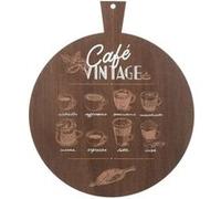 Créateur d'intérieur - Décoration Murale Vintage Café 45cm Marron