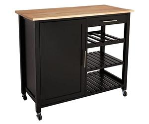 ATMOSPHERA CREATEUR D'INTERIEUR Desserte de Cuisine avec Porte Claude Noir