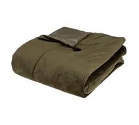 Atmosphera Créateur d'intérieur - Dessus de Lit Velours Froz 80x180cm Vert Kaki