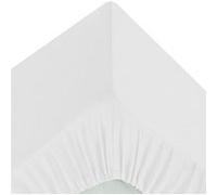 Atmosphera Créateur d'intérieur - Drap Housse 2 Personnes Percale 140x190cm Blanc Blanc G
