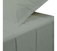 Atmosphera Créateur d'intérieur - Drap Plat 2 Personnes Percale 240x290cm Vert Tilleul