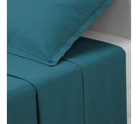 Atmosphera Créateur d'intérieur - Drap Plat Intérieur 180x290cm Bleu Canard