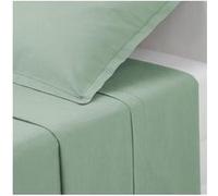 Atmosphera Drap plat Intérieur en coton 240x290 cm vert céladon