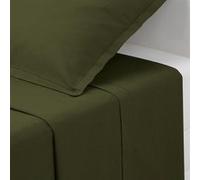 Atmosphera Créateur d'intérieur - Drap Plat "Intérieur" 240x290cm Kaki Vert G