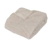 Atmosphera Créateur d'intérieur - Edredon Imitation Fourrure Arka 80x180cm Ivoire