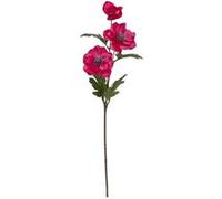 Fleur artificielle Tige Anémone 3 têtes Rose Fuchsia H 69 cm