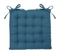 Atmosphera Créateur d'intérieur - Galette de Chaise "Loria" 38x38cm Bleu