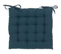 Atmosphera Créateur d'intérieur - Galette de Chaise Loria 38x38cm Bleu Égéen Bleu G