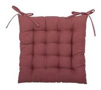 Atmosphera Créateur d'intérieur - Galette de Chaise "Loria" 38x38cm Prune G