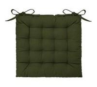Atmosphera – Galette de chaise Loria 38x38 cm – Vert kaki (Vert G)