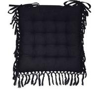 Atmosphera Créateur d'intérieur - Galette de Chaise "Macramé" 40x40cm Gris Ardoise Gris G