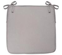 Atmosphera - Galette de chaise Micro 39 x 39 cm - Gris