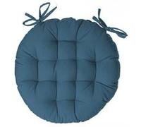 Atmosphera Créateur d'intérieur - Galette de Chaise Ronde "Leana" 38cm Bleu Canard Bleu G