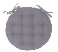 Paris Prix – Galette de chaise Leana ronde 38 cm Gris G