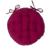 Paris Prix – Galette de chaise ronde Leana 38 cm Rouge