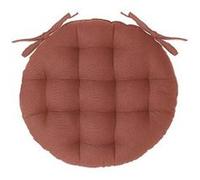 Atmosphera - Galette de chaise ronde Leana 38 cm Terracotta G