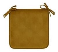 Atmosphera Créateur d'intérieur - Galette de Chaise Uni "Lilou" 38x38cm Mordoré Marron