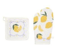 Créateur d'intérieur - Gant & Manique de Cuisine "Fruity" 32cm Blanc