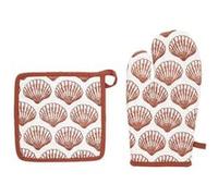 Atmosphera Créateur d'intérieur - Gant & Manique de Cuisine "Océania" 32cm Terracotta Orange