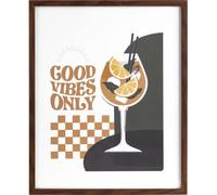 Atmosphera createur d'interieur - Gerahmtes poster armel bois 40x50cm