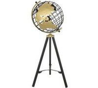 Atmosphera Créateur d'intérieur - Globe sur Pied en Métal Ramon 70cm Noir & Or Noir G