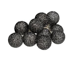 ATMOSPHERA CREATEUR D'INTERIEUR Guirlande 10 boules LED - 165 x D 6 cm - Noir